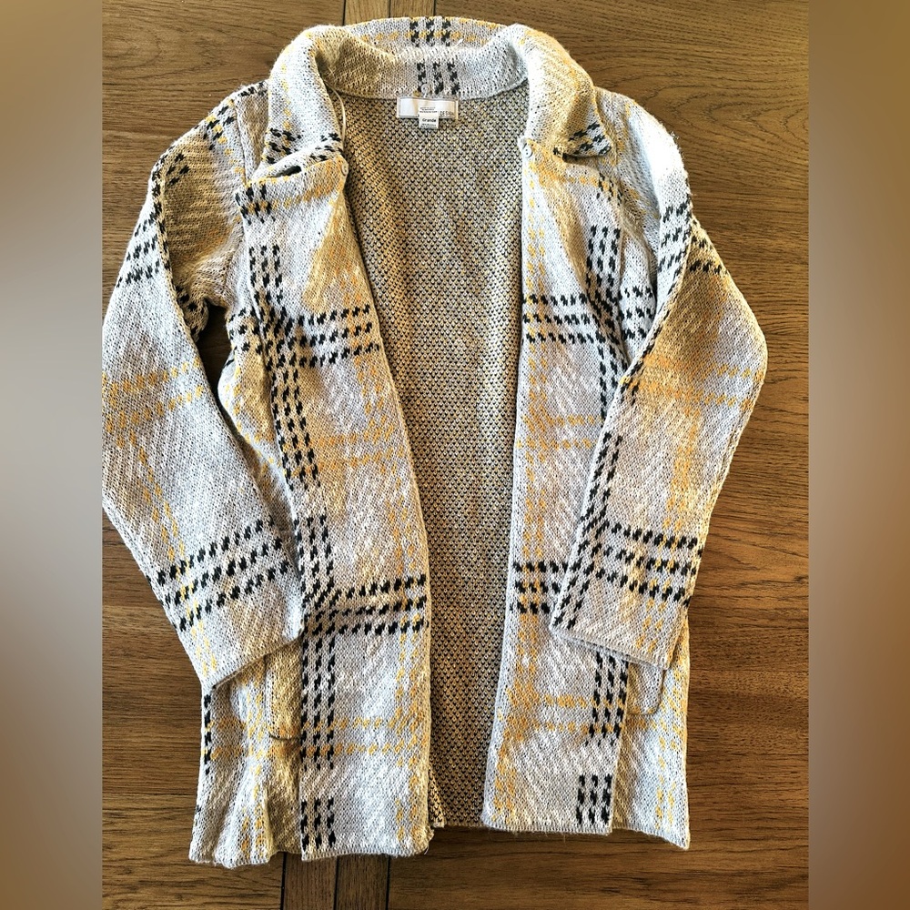 NWOT Grey striped Cardigan